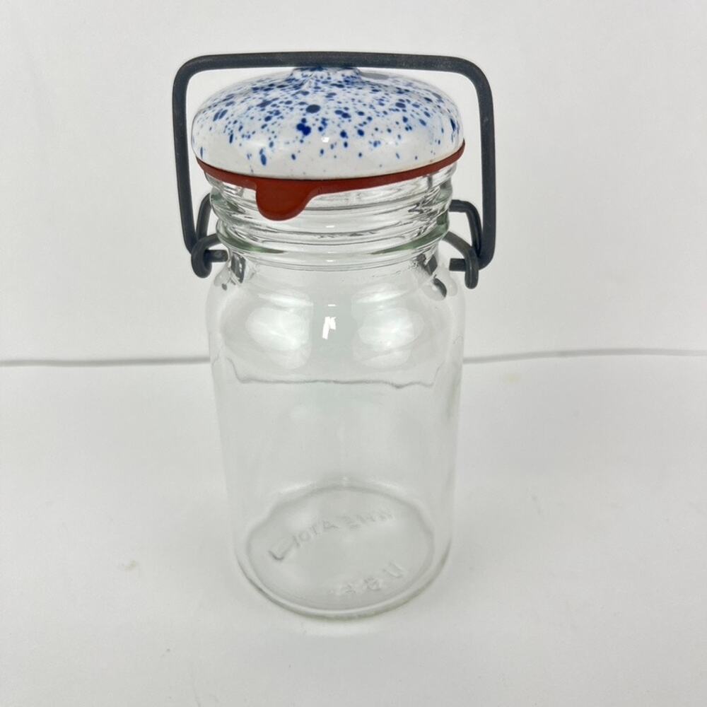 Wheaton Glass Canning Container with the Metal Latch, Lid and Seal